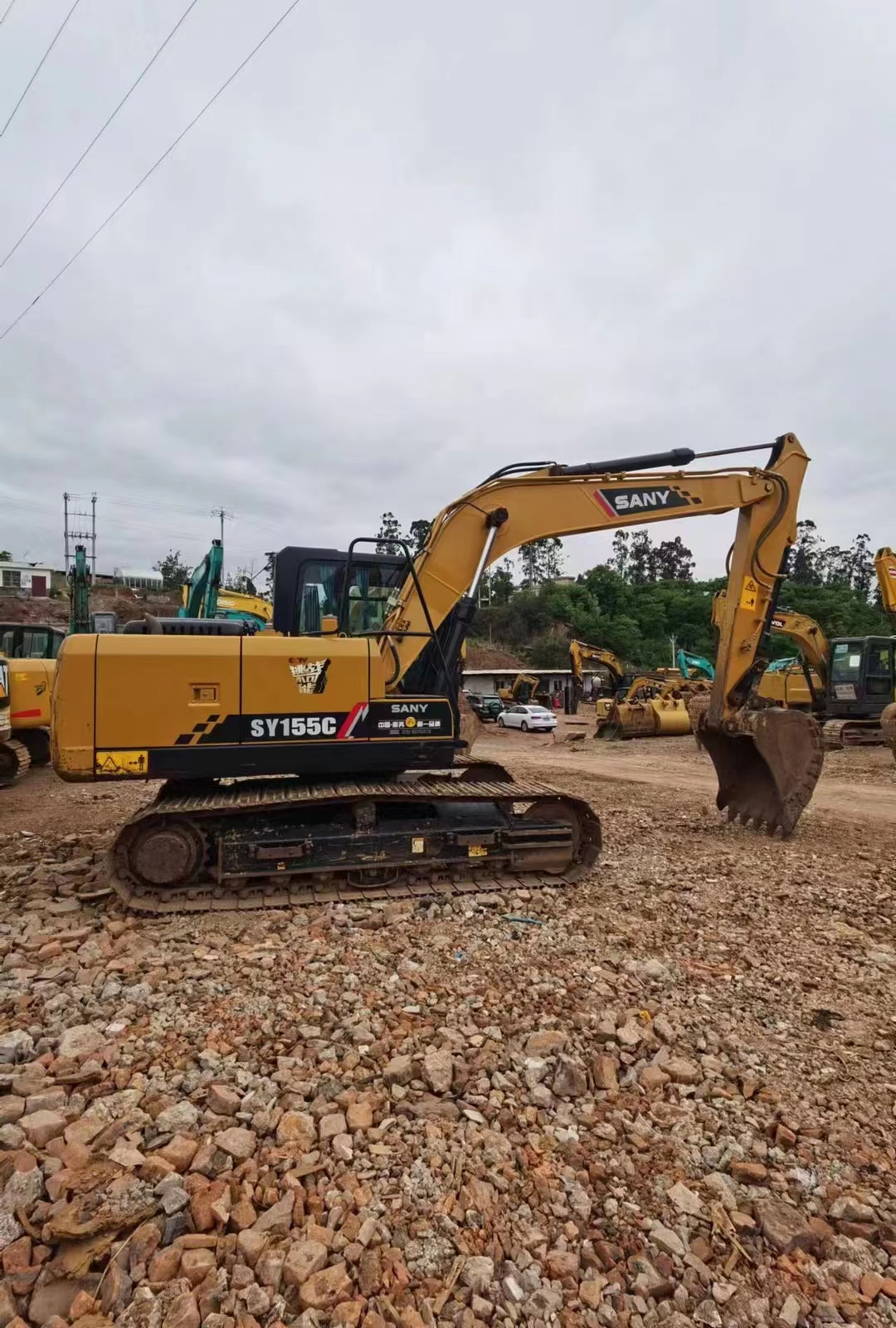 Used Second-Hand SY155C Excavator Crawler Excavator 