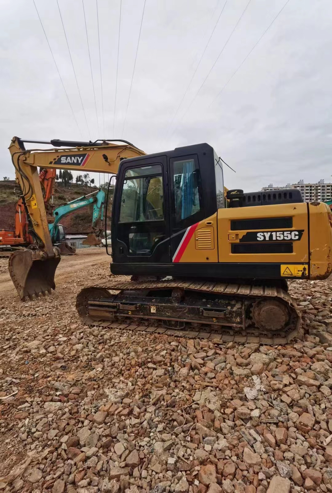 Used Second-Hand SY155C Excavator Crawler Excavator 